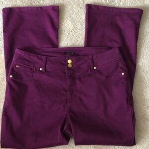 IMAN deep Purple Jeans. Sz L